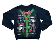 Star Wars‎ Ugly Christmas Sweater Darth Vader Stormtrooper Holiday Women Medium