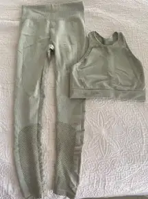 light green workout set 