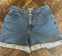 VTG Arizona Jean Co Denim Blue Jean Shorts Women 15 Spring Summer Grunge Casual