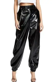 I.AM.GIA Cobain Patent Faux Leather Chain Pant Sz XS