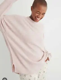 Oversized Waffle Crew Sweater