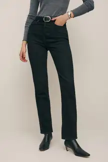 Black Straight Jeans