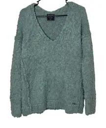 Abercrombie & Fitch Fall Chunky Fuzzy Cozy Knit V Neck‎ Sweater Size S