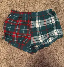 Target Plaid Christmas Pajama Shorts