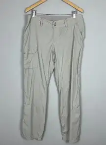 Columbia Pants Womens 12 Beige Omni Shade Convertible Capri Nylon Hiking Outdoor