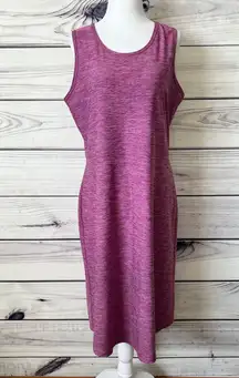 Co Purple Heather Scoop Neck Tank Dress