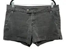 d.‎ jeans New York Gray Denim Shorts Womens 16P Mid Rise Stretch Casual