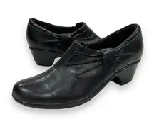 Betsie Black Leather Ankle Booties Size 7.5