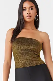 Sparkly Gold Tube Top