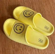 NWT Yellow Smiley Cloud Slides