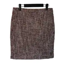 LOFT Outlet Vibrant Tweed‎ Pencil Skirt Size 4 Petite