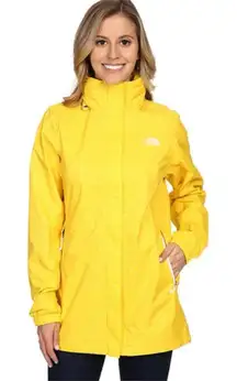 The North Face Women’s Yellow Polka Dot Resolve Waterproof Parka Jacket Medium