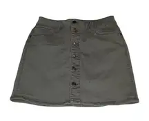 Mudd FLX Stretch Olive Green Mini Skirt Size 9