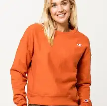 Champion Life Reverse Weave Sweatshirt Womens Size Small Burnt Orange