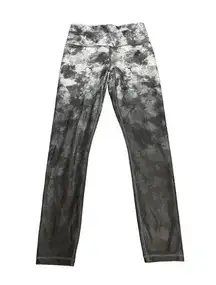 Athleta  Elation Printed 7/8‎ Tight Leggings Size xs Dance All Night Black