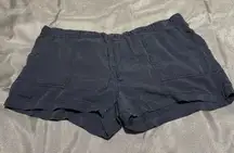 GAP Blue Cargo Shorts Elastic Waist Relaxed Fit