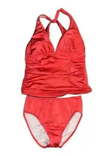 Venus Women’s  Goddess Coral Tankini Top and Bikini Bottom - Size 6 - EUC