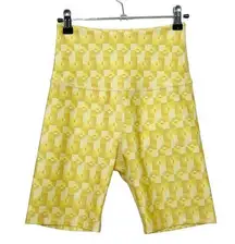 Beyond Yoga Biker Shorts Women's Small Yellow Sun Prism Endurance High Waisted