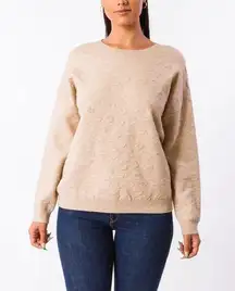 Beige Clyde Leo Sweater