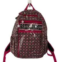 Vera Bradley Frill‎ Floral Vinyl Full Size Backpack