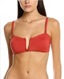 Andie Swim the Cartagena Top‎ in Terracotta NWT size Large Bikini Top