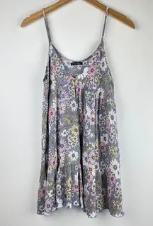 Papermoon Floral Mini Dress w/ Ruffle Hem - XS/S