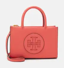 Tory Burch Ella Bio Mini Tote Coral Crush Crossbody Bag NWOT