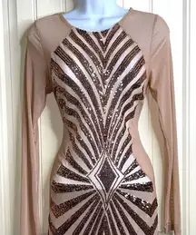 Cyber Monday Sale! Auditions Sequin Front Dress Size Medium