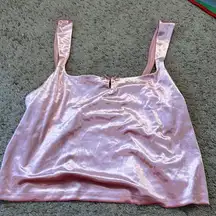 COPY - wild fable NWOT Light Pink Velvet Cropped Tank Top