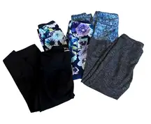 Lot of 4 Old Navy Active Go Dry Workout Athletic Leggings Size Small