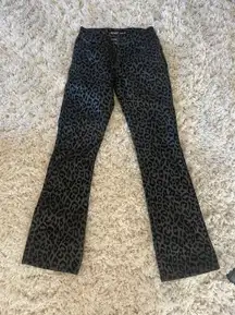 Revolt Faux Leather Cheetah Print Jeans
