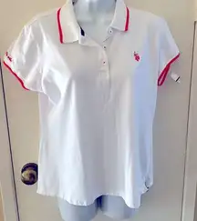 - Y2K polo by Ralph Lauren white crop size XL