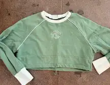 Gymshark green cropped crewneck 