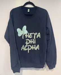 Theta Phi Alpha Sorority Disney castle sweatshirt