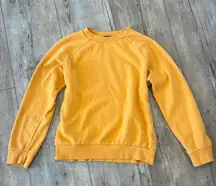 Mix Matchy Crewneck Fleece Sweatshirt 💗 Gold Mustard Yellow Size S