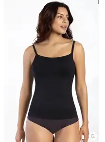 Brand New Curveez Women's XL Black Incredibly Shaping Cami Top Shapewear