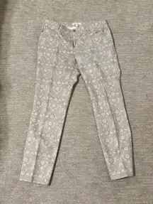 Etcetera Beige Floral Straight Leg Pants