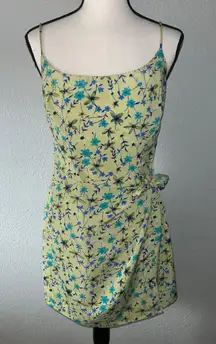 City Triangles Vintage Green Spring Floral Mini Dress Size 5