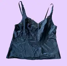 Vintage 90s Vanity Fair Black Lace Camisole 🔥