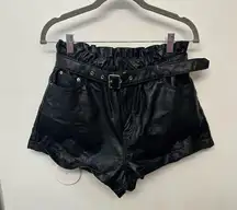 BDG faux leather shorts