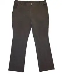 Duluth Trading Company Dark Brown Wearwithall Ponte Knit Pants (18x33) Women’s