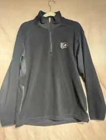 Black Antiqua Philadelphia Flyers quarter zip 