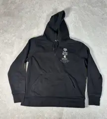 Womens Large Carhartt‎ Relaxed Fit Hoodie Sweatshirt Black Historic Logos