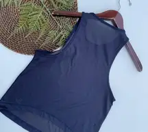 Lululemon Womens Shirt Tank Navy Blue Low-High No Size