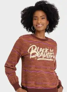 Black is beautiful sweater pull over crewneck sweatshirt target size XL