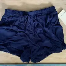 NWT Bepop  dark blue boho pull on shorts size small
