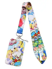 Alice In Wonderland Lanyard and Card Holder
