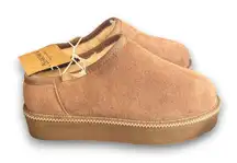 BEARPAW Tabitha Women’s Suede Slippers Hickory Brown Size 10 NEW