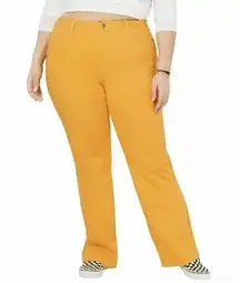 Dickies  Juniors SZ 16 Carpenter Jeans High-Rise Relaxed Fit Yellow Gold Womens