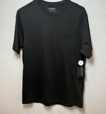 Isaac Mizrahi Black Short Sleeve Tee Essential Crew Neck